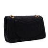 Chanel Classic Double Flap Bag Small Jersey Schwarz 24k GHW