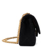 Chanel Classic Double Flap Small Jersey Schwarz 24k GHW