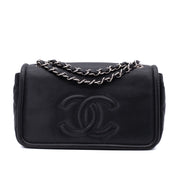 Chanel Classic Timeless Single Flap Medium Caviar Leder Schwarz SHW