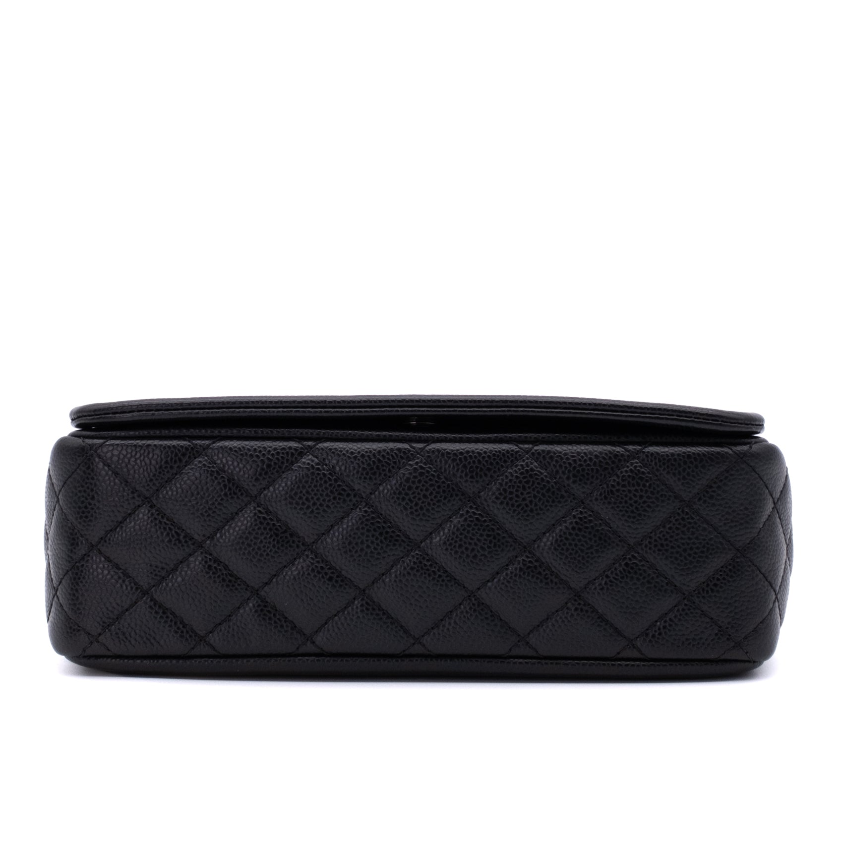 Chanel Classic Timeless Single Flap Medium Caviar Leder Schwarz SHW
