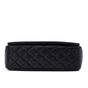 Chanel Classic Timeless Single Flap Medium Caviar Leder Schwarz SHW