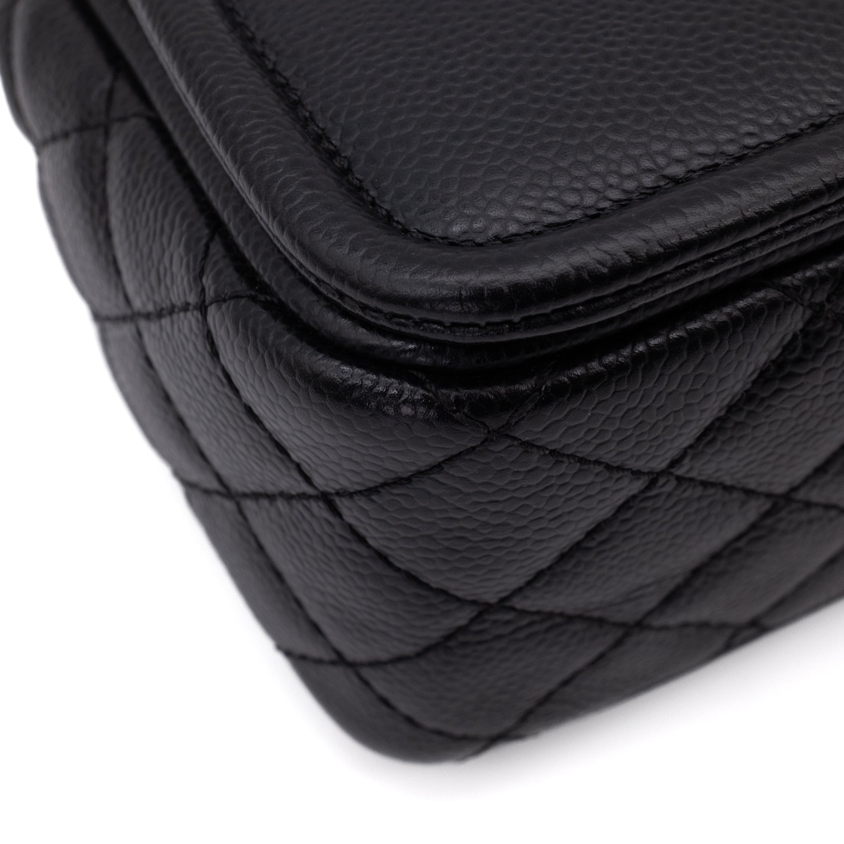 Chanel Classic Timeless Single Flap Medium Caviar Leder Schwarz SHW