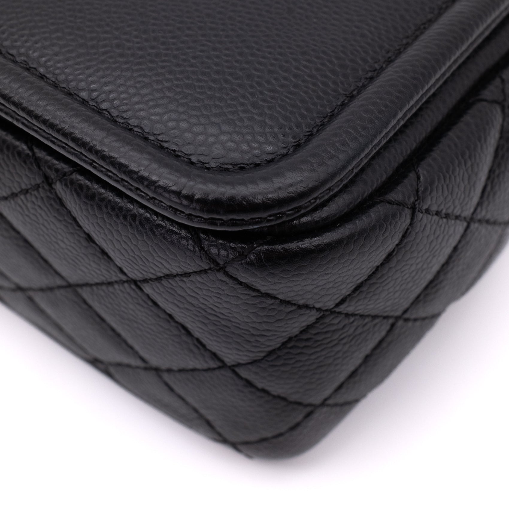 Chanel Classic Timeless Single Flap Medium Caviar Leder Schwarz SHW