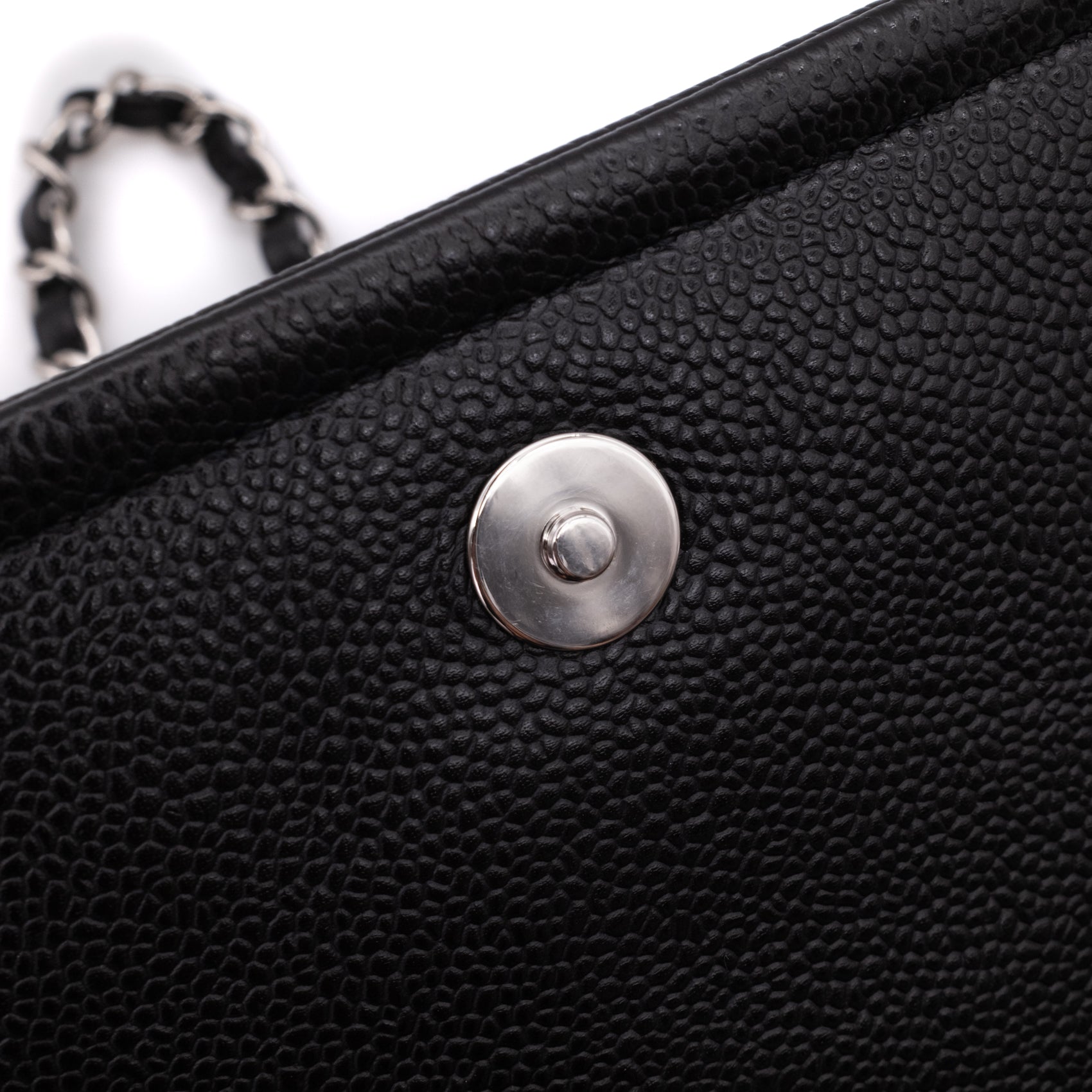 Chanel Classic Timeless Single Flap Medium Caviar Leder Schwarz SHW
