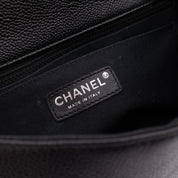 Chanel Classic Timeless Single Flap Medium Caviar Leder Schwarz SHW