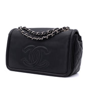 Chanel Classic Timeless Single Flap Medium Caviar Leder Schwarz SHW