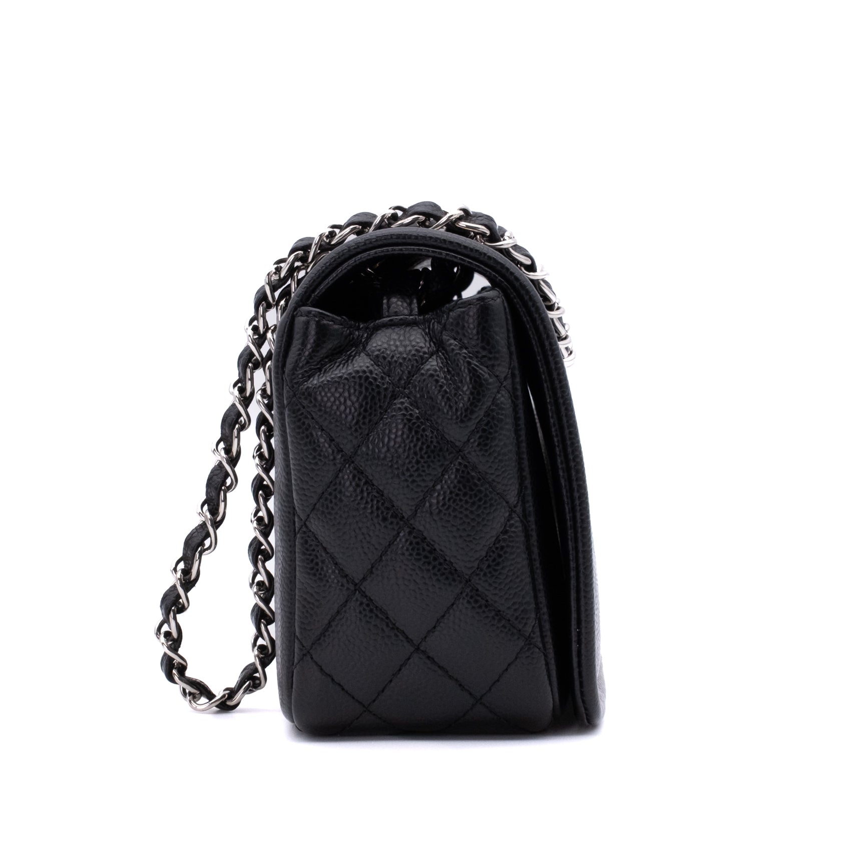 Chanel Classic Timeless Single Flap Medium Caviar Leder Schwarz SHW