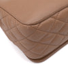 Chanel Classic Timeless Single Flap Jumbo Caviar Leder Beige Braun SHW