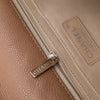 Chanel Classic Timeless Single Flap Jumbo Caviar Leder Beige Braun SHW