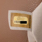 Chanel Classic Timeless Single Flap Jumbo Caviar Leder Beige Braun SHW