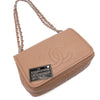 Chanel Classic Timeless Single Flap Jumbo Caviar Leder Beige Braun SHW