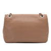 Chanel Classic Timeless Single Flap Jumbo Caviar Leder Beige Braun SHW