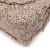Chanel Classic Single Flap Bag Medium Tweed Fringes Beige GHW matt