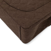 Vintage Chanel Classic Timeless Single Flap Bag in Jumbo Maxi Größe aus braunem Leinen Canvas Material mit goldener Hardware