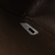 Vintage Chanel Classic Timeless Single Flap Bag in Jumbo Maxi Größe aus braunem Leinen Canvas Material mit goldener Hardware