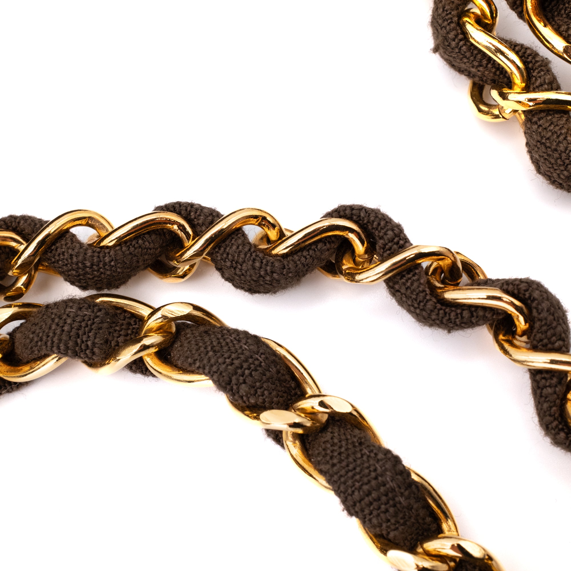 Vintage Chanel Classic Timeless Single Flap Bag in Jumbo Maxi Größe aus braunem Leinen Canvas Material mit goldener Hardware