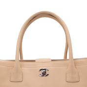 Chanel Cerf Executive Shopper Bag Medium Beige SHW