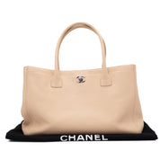 Chanel Cerf Executive Shopper Bag Medium Beige SHW