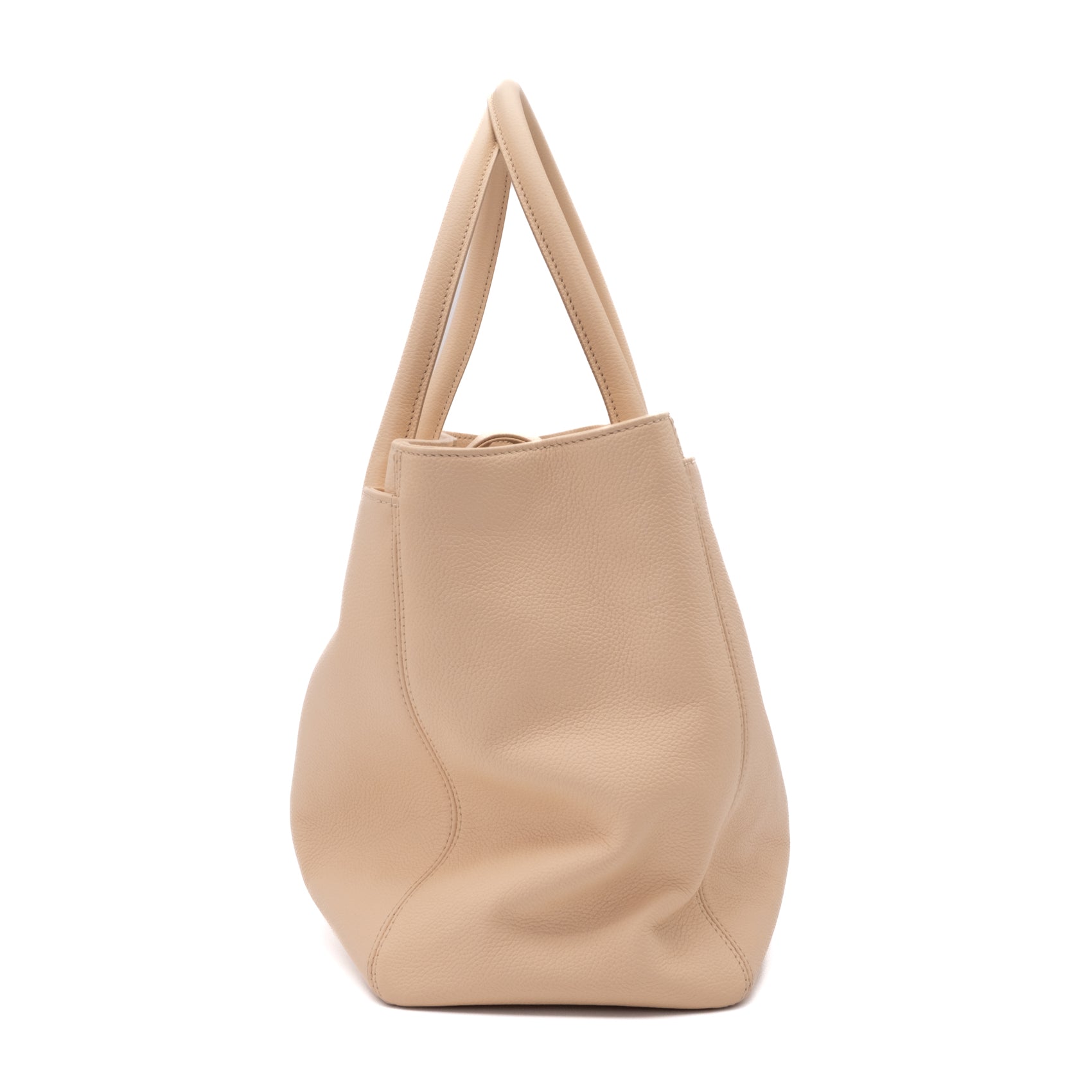Chanel Cerf Executive Shopper Bag Medium Beige SHW