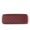 Chanel Classic Medium Single Flap Caviar Burgundy Weinrot SHW
