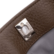 Chanel Cerf Executive Shopper Bag Medium Taupe Braun SHW