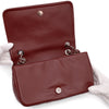 Chanel Classic Medium Single Flap Caviar Burgundy Weinrot SHW
