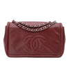 Chanel Classic Medium Single Flap Caviar Burgundy Weinrot SHW