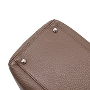 Chanel Cerf Executive Shopper Bag Medium Taupe Braun SHW