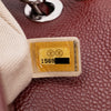 Chanel Classic Medium Single Flap Caviar Burgundy Weinrot SHW