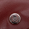 Chanel Classic Medium Single Flap Caviar Burgundy Weinrot SHW