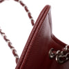 Chanel Classic Medium Single Flap Caviar Burgundy Weinrot SHW