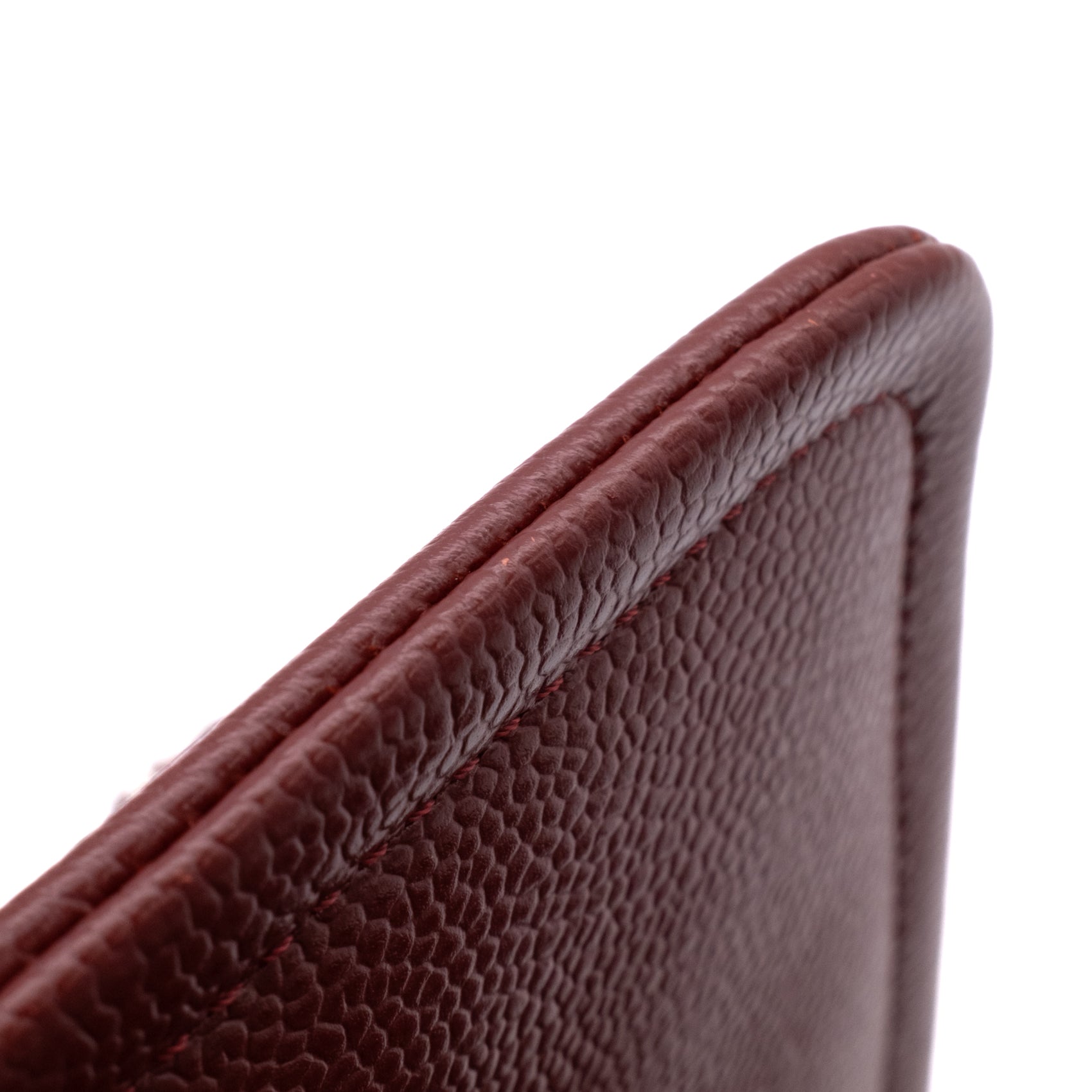 Chanel Classic Medium Single Flap Caviar Burgundy Weinrot SHW