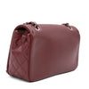 Chanel Classic Medium Single Flap Caviar Burgundy Weinrot SHW