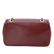 Chanel Classic Medium Single Flap Caviar Burgundy Weinrot SHW