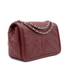 Chanel Classic Medium Single Flap Caviar Burgundy Weinrot SHW