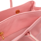 Chanel Cerf Executive Shopper Bag Medium Kalbsleder Rosa 24k GHW
