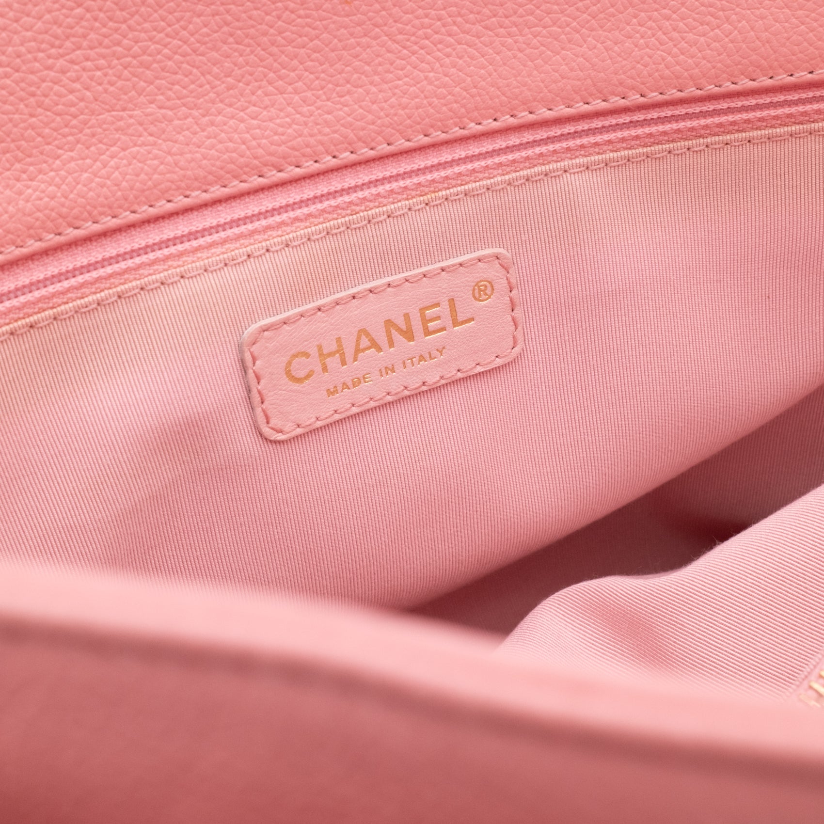 Chanel Cerf Executive Shopper Bag Medium Kalbsleder Rosa 24k GHW