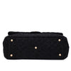 Chanel XXL Single Flap Airline 2017 Runway Terry Velour Schwarz GHW Matt