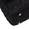 Chanel XXL Single Flap Airline 2017 Runway Terry Velour Schwarz GHW Matt