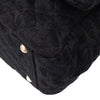 Chanel XXL Single Flap Airline 2017 Runway Terry Velour Schwarz GHW Matt