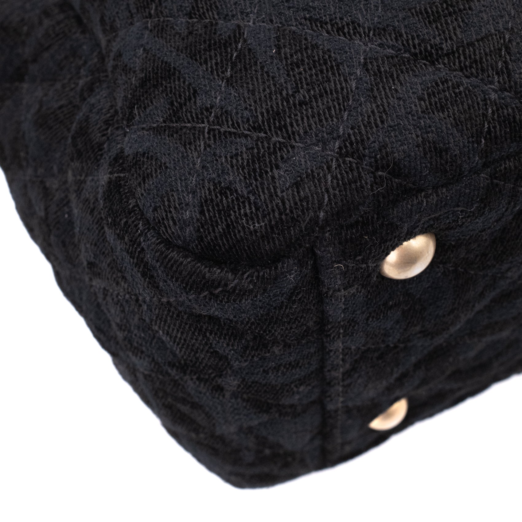 Chanel XXL Single Flap Airline 2017 Runway Terry Velour Schwarz GHW Matt