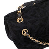 Chanel XXL Single Flap Airline 2017 Runway Terry Velour Schwarz GHW Matt