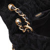 Chanel XXL Single Flap Airline 2017 Runway Terry Velour Schwarz GHW Matt