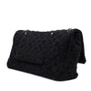Chanel XXL Single Flap Airline 2017 Runway Terry Velour Schwarz GHW Matt