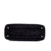 Chanel Single Flap Jumbo Schultertasche Velourleder Schwarz GHW