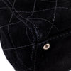 Chanel Single Flap Jumbo Schultertasche Velourleder Schwarz GHW