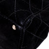 Chanel Single Flap Jumbo Schultertasche Velourleder Schwarz GHW