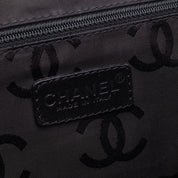Chanel Single Flap Jumbo Schultertasche Velourleder Schwarz GHW