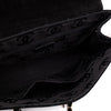 Chanel Single Flap Jumbo Schultertasche Velourleder Schwarz GHW