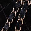 Chanel Single Flap Jumbo Schultertasche Velourleder Schwarz GHW